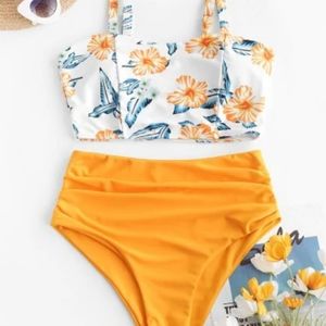 Zaful flower tankini swimsuit